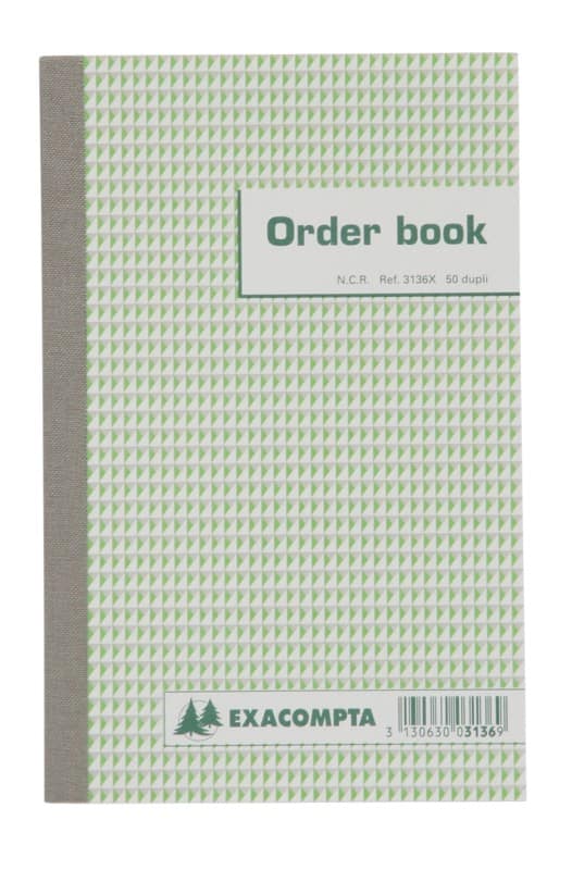 Livre de caisse Exacompta 3136X duplicata Blanc Ligné Spécial 13,5 x 0,8 x 21 cm 2 x 25 Feuilles