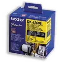 Ruban film Brother DK-22606 Noir sur jaune