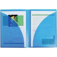 Exacompta Klemmap Twin File A4 Blauw, transparant Polypropyleen 23 x 31 cm
