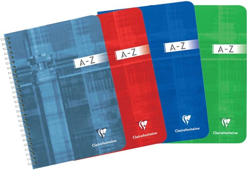 Cahier à spirales Clairefontaine Matris A5 Quadrillé Reliure en spirale Carton laminé Bleu  180 Pages