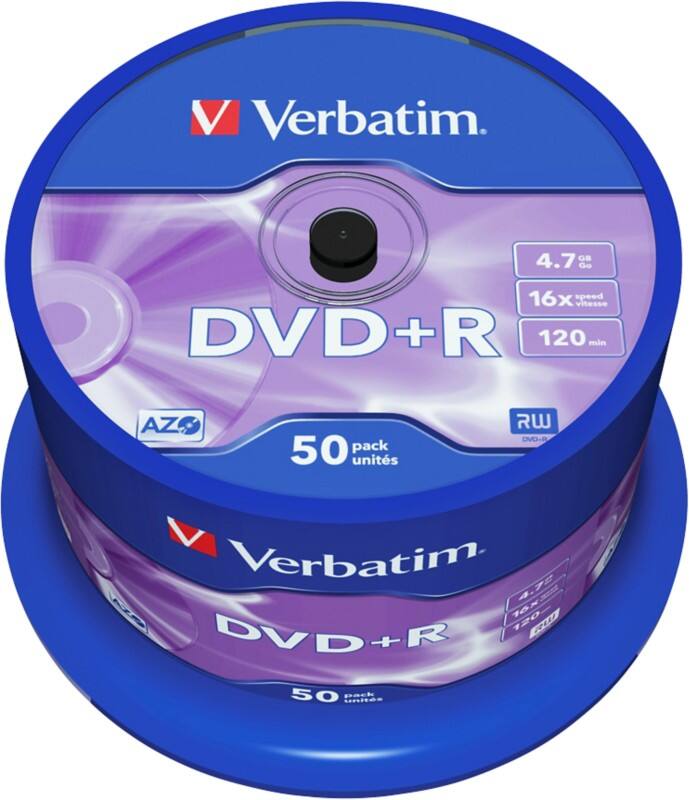 Verbatim DVD+R 4.7 GB 50 Stuks