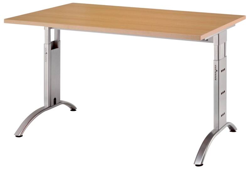 Bureau Hammerbacher Future VFS Hauteur ajustable Rectangulaire Hêtre C-Pied 1200 (L) x 800 (P) x 850 (H) mm Acier, Aggloméré