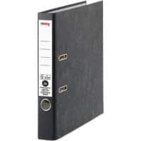 Viking Smal Classeur A4 50 mm Zwart 2 Ringen Karton Wolkenmarmer Staand Gerecycled