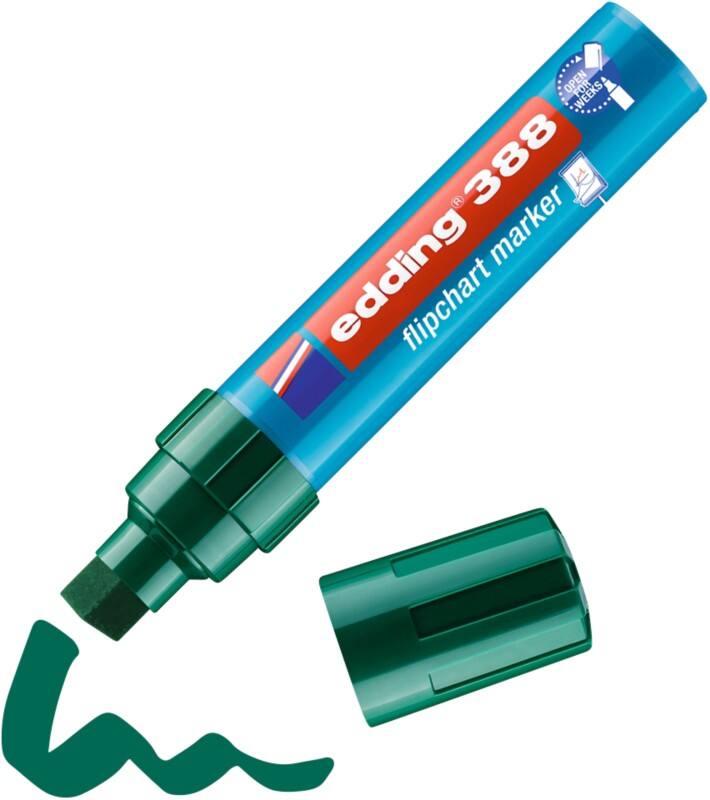 edding 383 Marker Extra breed Beitelpunt 4 - 12 mm Groen Waterbestendig