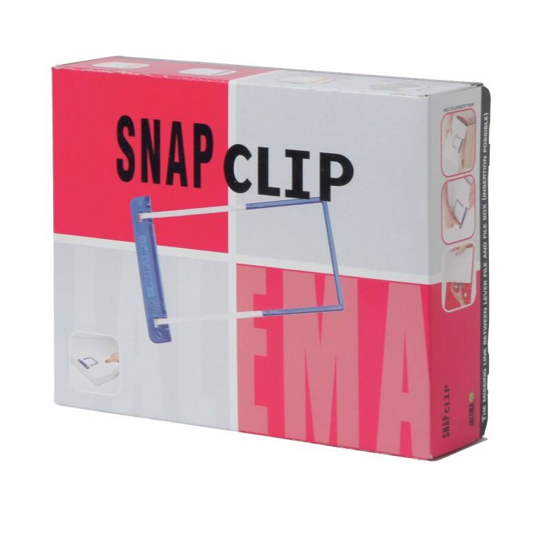 Djois SnapClip Archiefclips Petrolblauw, wit 20,1 x 6,3 cm 50 Stuks