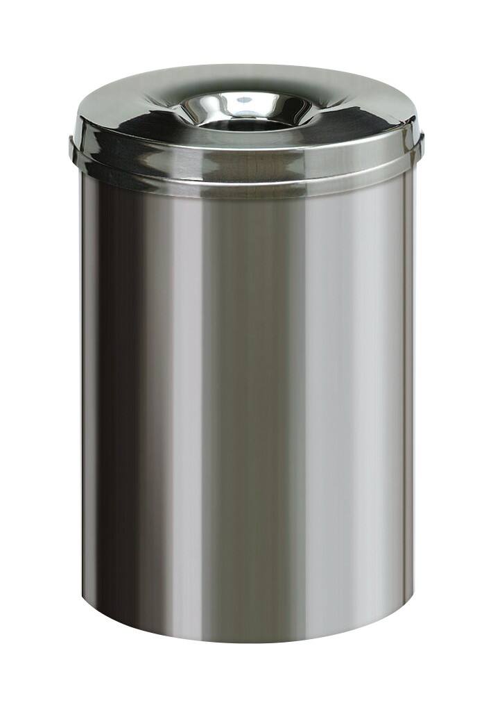 Vepa Bins Staal Prullenbak 30 l 33,5 x 33 cm Zilver