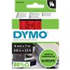 DYMO D1 Etiketteertape Authentiek 40917 S0720720 Zelfklevend Zwart op Rood 9 mm x 7 m