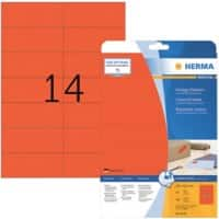 HERMA 5059 Multifunctionele Etiketten Superprint Rood Rechthoekig 280 Etiketten per pak