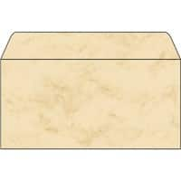 Sigel Enveloppen Zonder Venster DL 220 (B) x 110 (H) mm Gegomd Gemarmerd beige 90 g/m² 50 Stuks