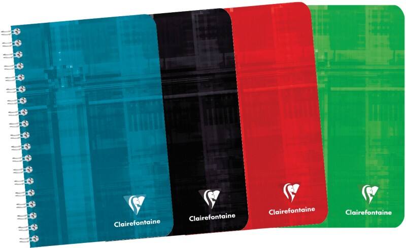 Cahier à spirales Clairefontaine Spécial Quadrillé Reliure en spirale Carton laminé Blanc  180 Pages
