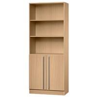 Armoire de classement Hammerbacher Matrix Aggloméré, Métal, Résine de mélamine 4 Étagères 800 x 420 x 2004 mm Hêtre Brun