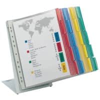 DURABLE 568800 Zichtpanelensysteem Geel, Rood, Blauw, Groen A4 Staal