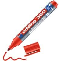 edding 360 Nee Whiteboard marker Rood Medium Ronde punt 1,5 - 3 mm