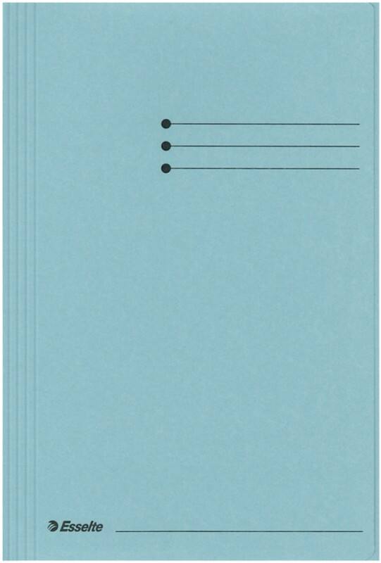 Esselte Manilla 3-Flap Map 1032302 Foolscap Blauw Gerecycled Karton 250 Vel 23,3 x 35 x 2 cm 50 Stuks