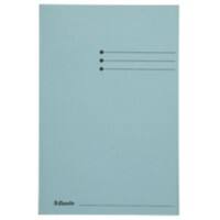 Esselte Manilla 3-Flap Map 1032302 Foolscap Blauw Gerecycled Karton 250 Vel 23,3 x 35 x 2 cm 50 Stuks