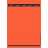 Étiquettes adhésive de dos imprimables PC Leitz 1688 longue pour classeurs à levier Leitz 1050 rouge 39 x 285 mm 125 unités