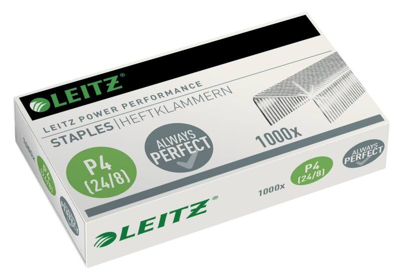 Leitz Power Performance P4 Nietjes 24/8 55710000 Gegalvaniseerd staal Zilver 1000 Nietjes