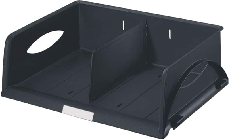 Leitz Sorty Sorteerbakje met dwars verdeelschot Zwart A4 Polystyreen 40,5 x 30 x 12,5 cm
