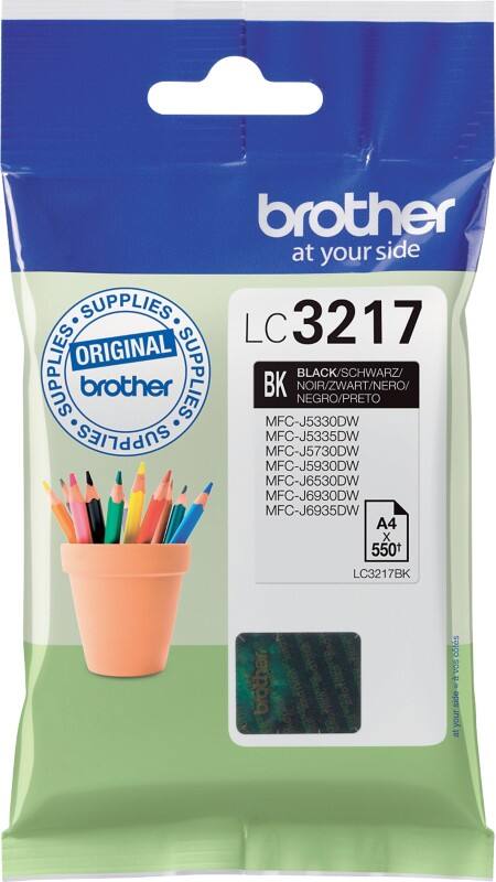 Cartouche jet d'encre Brother LC3217BK D'origine Noir