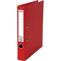 Viking Smal Classeur A4 50 mm Rood 2 Ringen Karton, PP (Polypropeen) Mat Staand