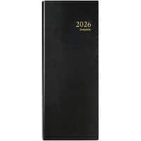 Agenda Brepols Saturnus 2026 1 Jour sur 2 pages Néerlandais, Allemand, Anglais, Français Noir 0,101,1345,01,6,0