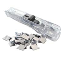 Rapesco Superclip Dispenser Transparant 200 mm 1 Dispenser & 25 Rvs Clips