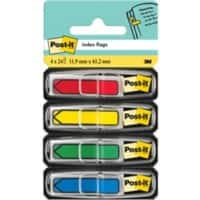 Post-it Index Pijlvormig 1,19 x 4,32 cm Kleurenassortiment 4 Stuks à 24 Strips