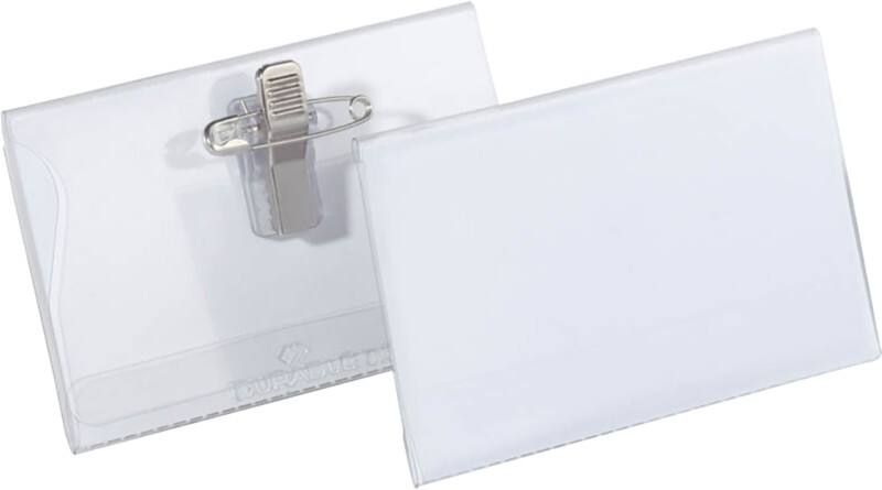 DURABLE Standaard Naambadge met Combiklem 8101-19 9 x 5,6 cm 50 Stuks
