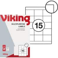 Viking Multifunctionele etiketten 4243100 Zelfklevend Wit 70 x 50,8 mm 100 Vellen à 15 Etiketten