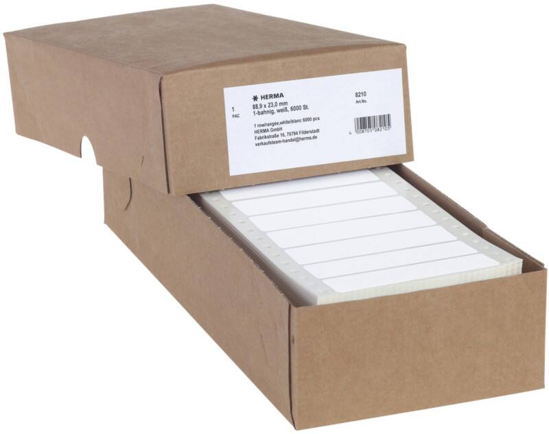 Étiquettes informatiques HERMA 8210 Adhésif Blanc 88.9 x 23 mm 6000 Unités