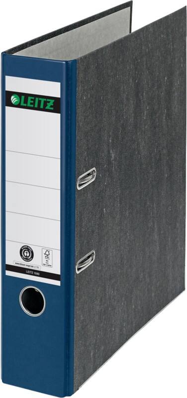 Leitz 180° Breed Classeur A4 82 mm Blauw 2 Ringen 1080 Wolkenmarmer Staand Gerecycled