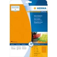 Étiquette adhésive Herma 5153 sur feuille de format A4 60mm orange fluo 5153