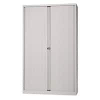 Armoire haute à portes rideaux Bisley Gris 1200 x 430 x 1980 mm Métal