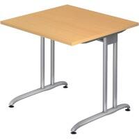 Bureau Hacmerbacher BS08/6 Imitation hêtre 80 x 80 x 72 cm
