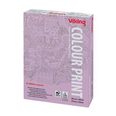 Viking Colour Print A3 Kopieerpapier Wit 100 g/m² Glad 500 Vellen