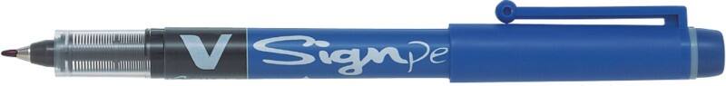 Stylo-feutre Pilot V-Sign Pen 0,6 mm Aiguille Bleu