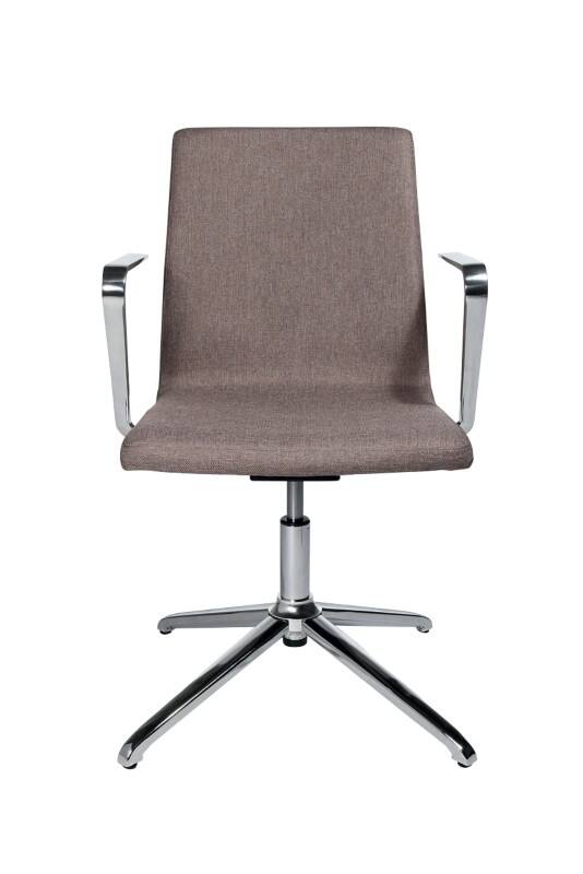 Topstar Bezoekersstoel Stof Vaste armleuning Bruin 110 kg Sitness Cube