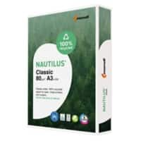 Papier imprimante Nautilus Classic A3 Recyclé 80 g/m² Dépoli Blanc 500 Feuilles