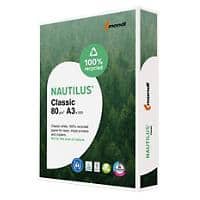 Papier Nautilus Classic A3 Recyclé 80 g/m² Dépoli Blanc 500 Feuilles
