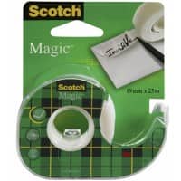 Dévidoir pour ruban adhésif Scotch Magic Transparent 19 mm