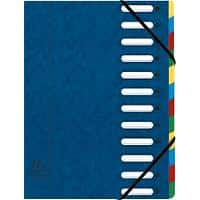 Exacompta Groeimap Exaclair Harmonik A4 Blauw Karton, Stof 24 x 0,5 x 32 cm
