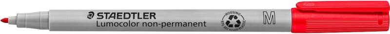 STAEDTLER Marker 97% gerecycleerd Medium Ronde punt 1 mm Rood 10 Stuks