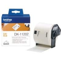 Étiquettes d’expédition Brother DK-11202 d’origine Autocollantes Blanc 62 x 100 mm 300 Étiquettes