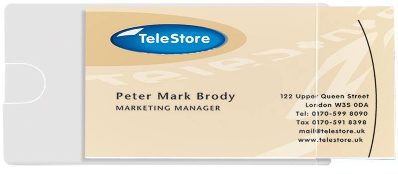 Djois visitekaarthoesjes 10106 transparant polypropyleen 9,5 x 0,3 x 6 cm 10 stuks