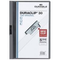DURABLE Klemmap Duraclip A4 Antraciet Polyvinyl Chloride (PVC) 22 x 0,3 x 31 cm