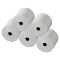 Rouleaux de caisse Niceday 58 g/m² 57 mm x 40 m x 12 mm (noyau Ø) Recyclé Blanc 5 Rouleaux