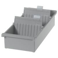 Boîte à fiches HAN 956-0-11 Gris clair pour 1300 cartes 17,1 x 32 x 7,6 cm