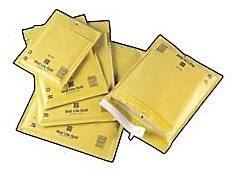 Enveloppes matelassées Mail Lite K/7 Jaune Sans Fenêtre 350 (L) x 470 (H) mm Bande adhésive 10 Unités