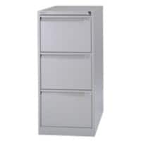 Bisley Hangmappenladenkast 3 Lades laden Grijs 470 x 622 x 1.016 mm