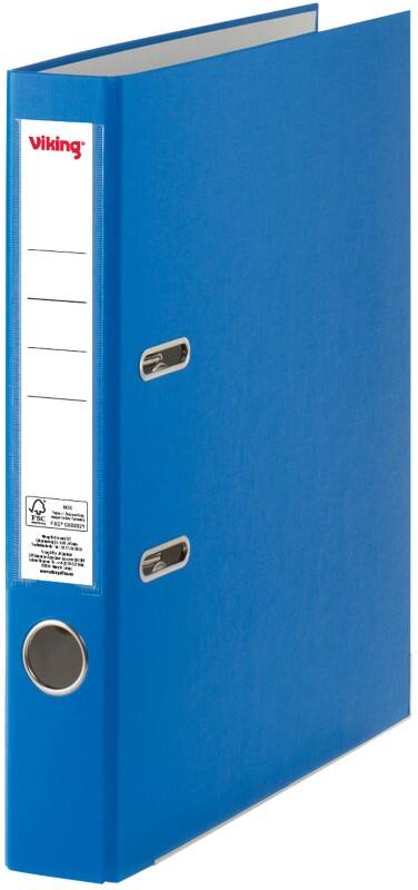 Viking Smal Ordner A4 50 mm Blauw 2 Ringen Kunststof Mat Staand